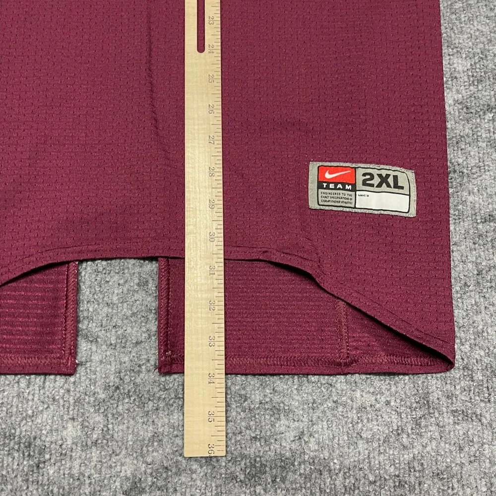 Nike Forest Grove High School Vikings Football Jersey XXL 2XL #89 Red Game Worn - Picture 10 of 12